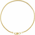 14K Yellow Gold Herringbone 7" Chain