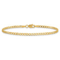 Gold (10K & 14K) Flat Beveled Curb Chains