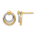 Anyel's 10K Two-tone Polished Post Dangle Earrings