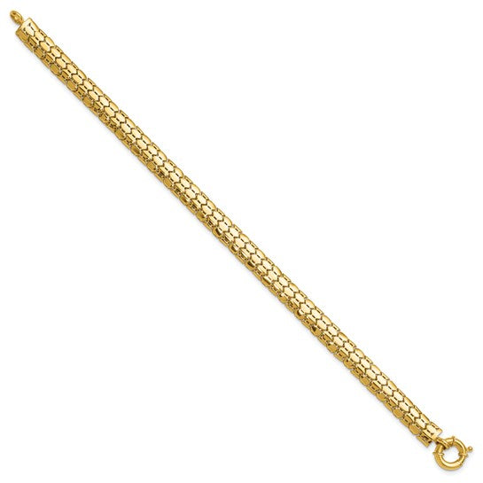 Anyels 10K Polished Fancy Link Bracelet