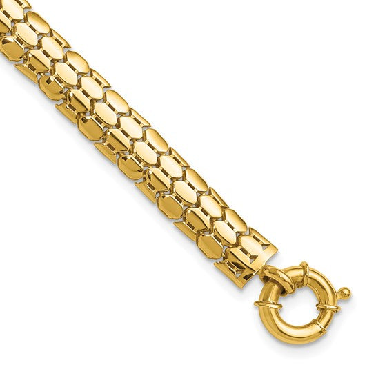 Anyels 10K Polished Fancy Link Bracelet