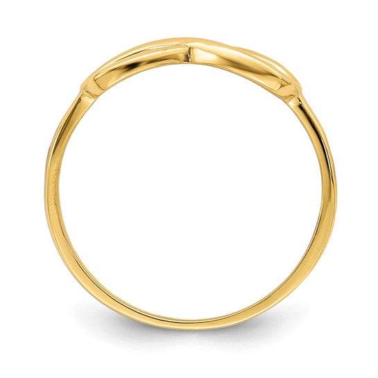 10K Polished Infinity Ring