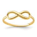 10K Polished Infinity Ring