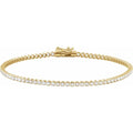 14K Yellow Gold 1 5/8 CTW Lab-Grown Diamond Lightweight Line 7" Bracelet