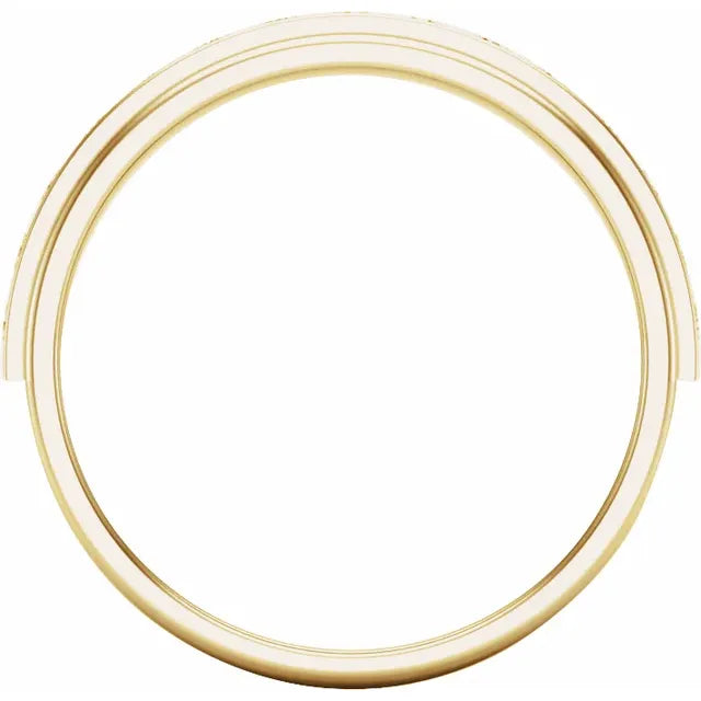 14K Yellow Gold 1/2 CTW Lab-Grown Diamond Channel Set Band
