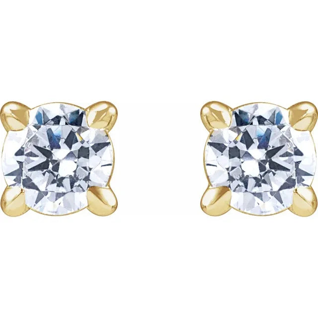 14K Yellow Gold Lab-Grown Diamond Cocktail-Style Stud Earrings