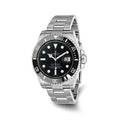Pre-owned Rolex-Independently Certified Steel 40mm Submariner Black Watch