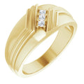 10K Yellow Gold 1.75 mm Square Mens Band Mounting