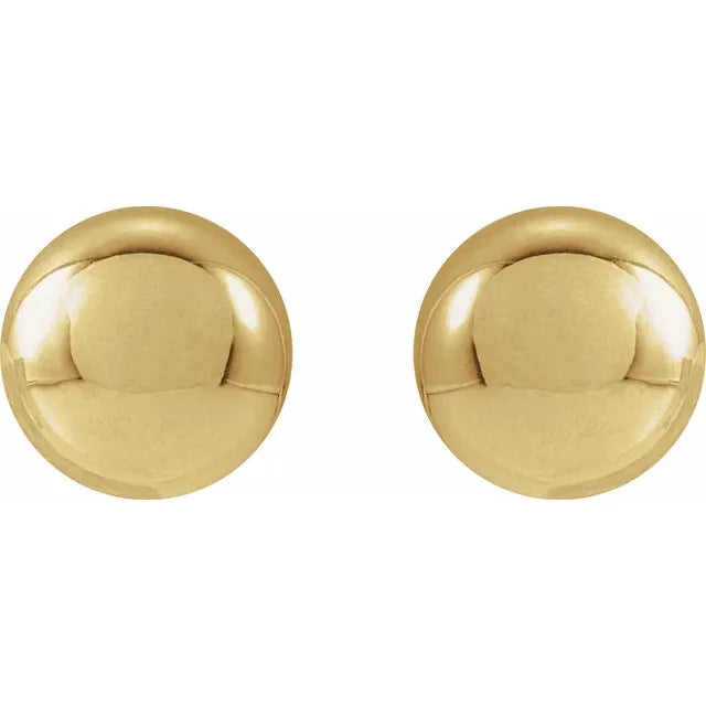 14K Yellow Gold 5 mm Ball Earrings