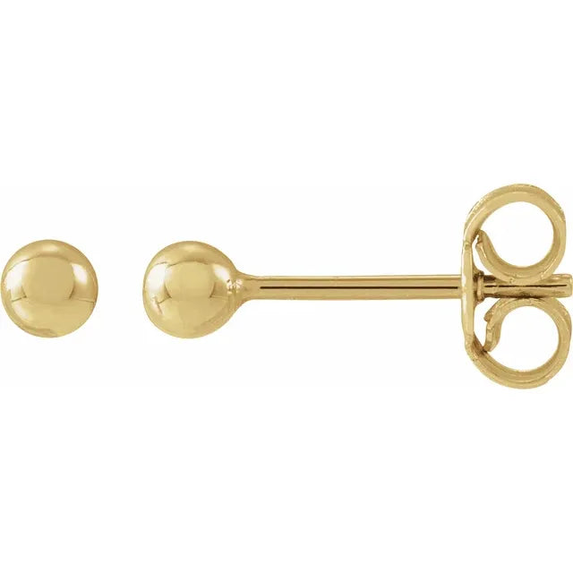 14K Yellow Gold 5 mm Ball Earrings
