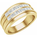 14K Yellow Gold 1 1/4 CTW Lab-Grown Diamond Band