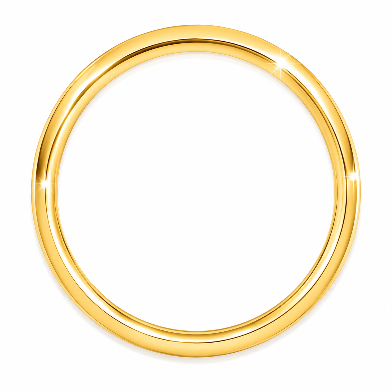 Classic Yellow Gold Wedding Band – 2 mm