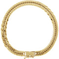 18K Yellow Gold 6.2 mm Diamond-Cut Curb 7 1/2" Chain