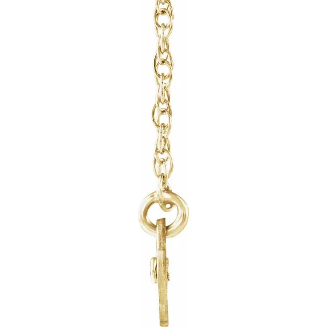 10K Yellow Gold Script Single Name 18" Necklace