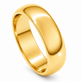 Classic Yellow Gold Wedding Band – 6 mm