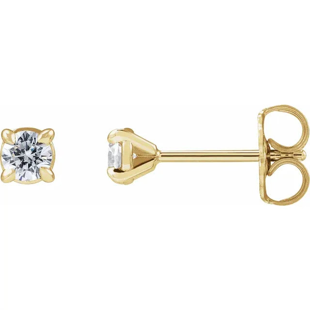 14K Yellow Gold Lab-Grown Diamond Cocktail-Style Stud Earrings