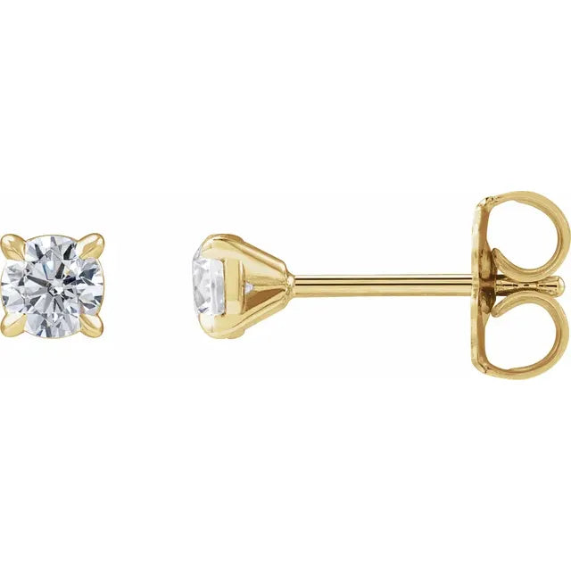 14K Yellow Gold Lab-Grown Diamond Cocktail-Style Stud Earrings