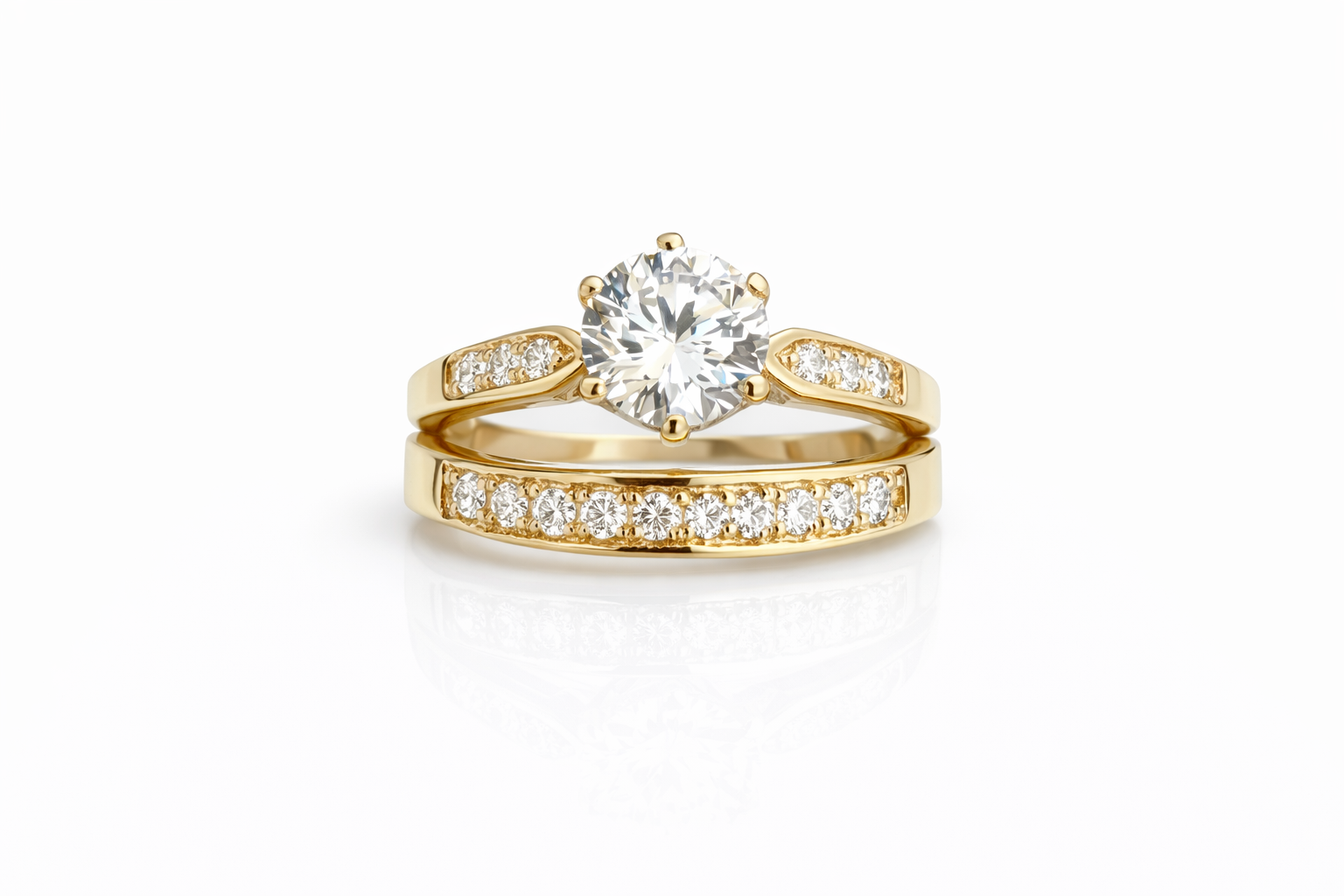 Destello Elegante – Anillo en Oro 14K