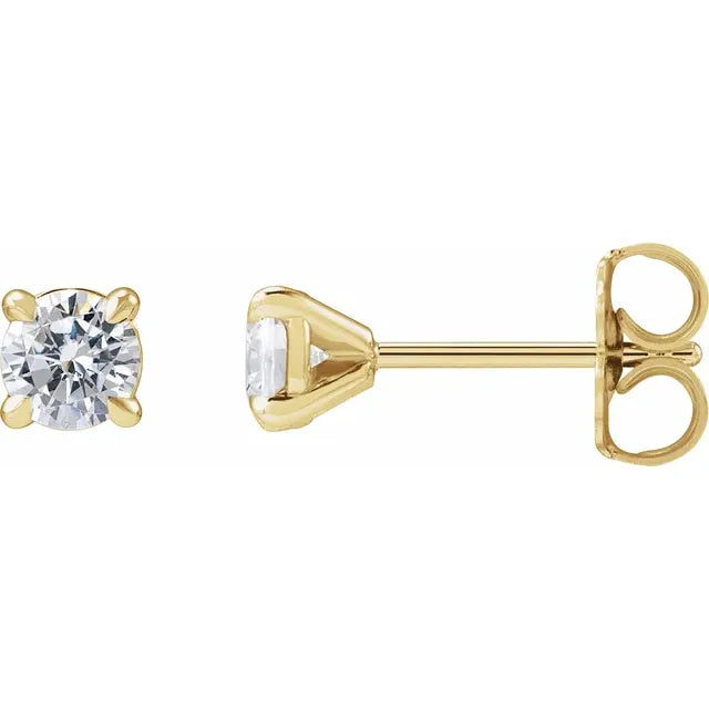 14K Yellow Gold Lab-Grown Diamond Cocktail-Style Stud Earrings