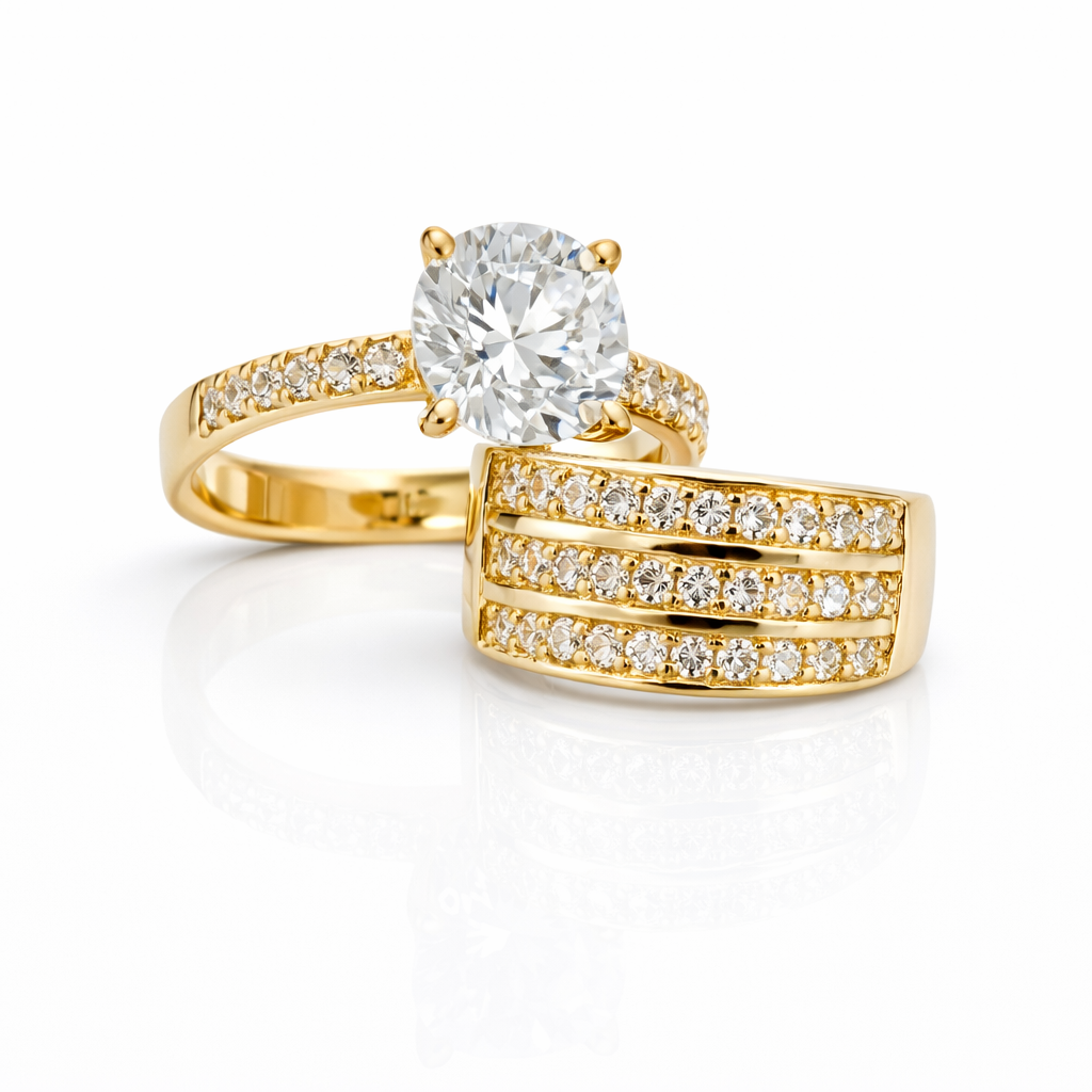 Unión – Set de Anillos en Oro 14K (Unisex)