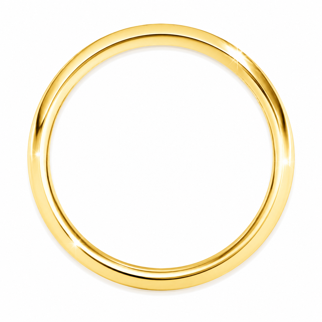 Classic Yellow Gold Wedding Band – 4 mm