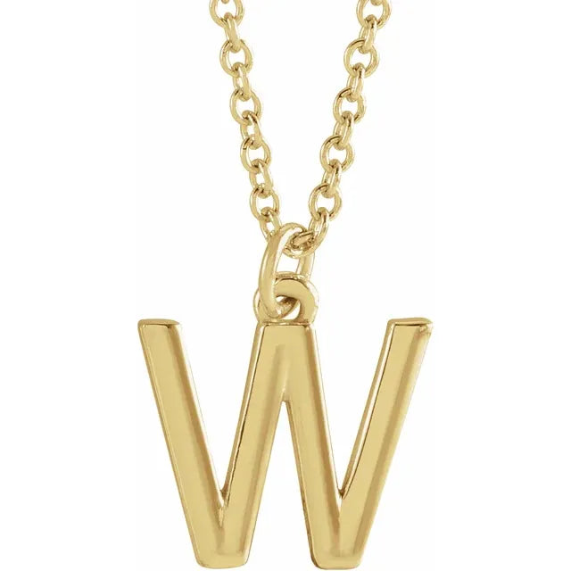 14K Yellow Gold Dangle 18" Necklace
