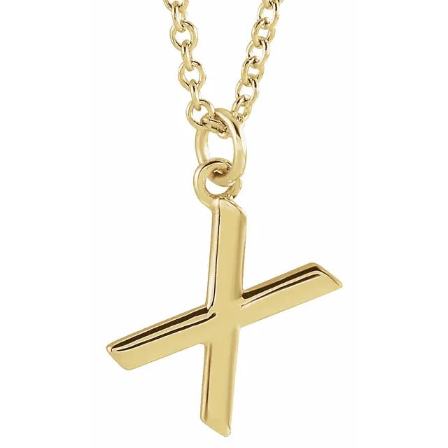 14K Yellow Gold Dangle 18" Necklace