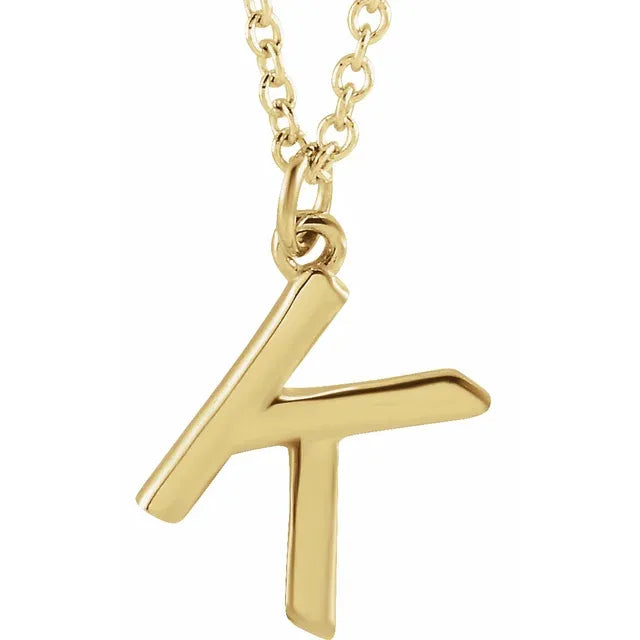 14K Yellow Gold Dangle 18" Necklace