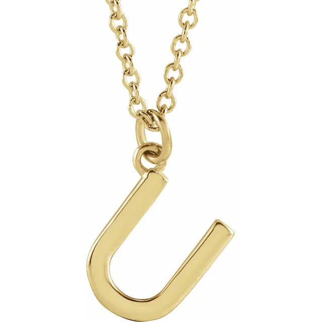 14K Yellow Gold Dangle 18" Necklace