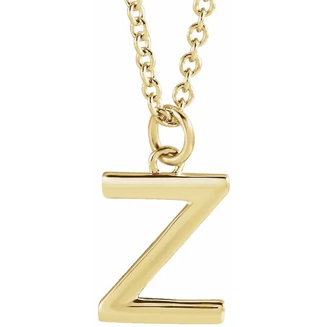 14K Yellow Gold Dangle 18" Necklace
