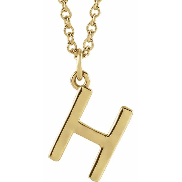 14K Yellow Gold Dangle 18" Necklace