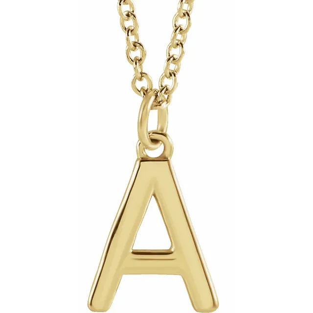 14K Yellow Gold Dangle 18" Necklace