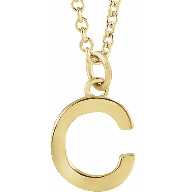 14K Yellow Gold Dangle 18" Necklace
