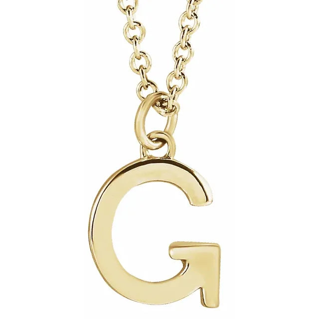 14K Yellow Gold Dangle 18" Necklace