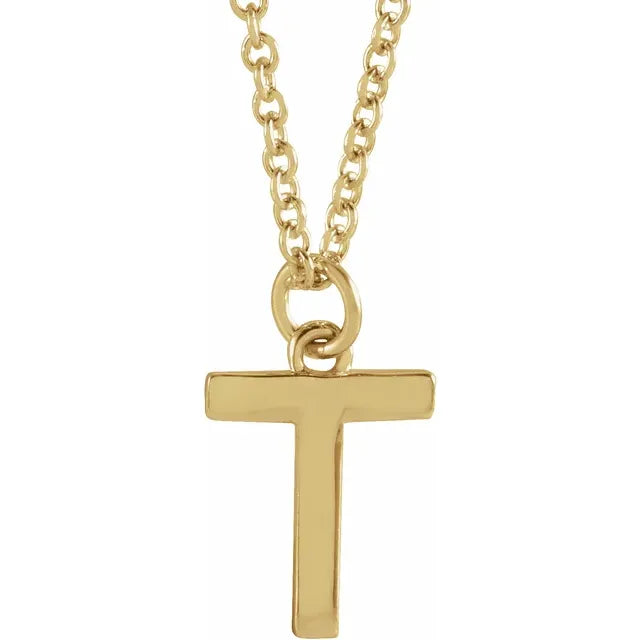 14K Yellow Gold Dangle 18" Necklace