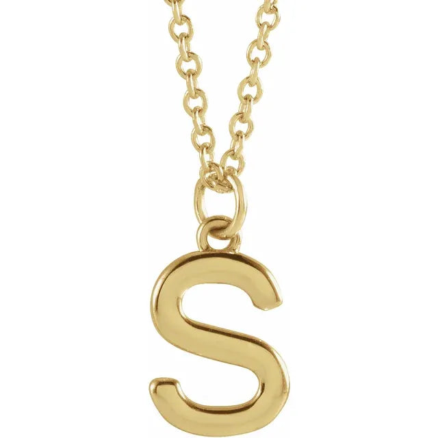 14K Yellow Gold Dangle 18" Necklace