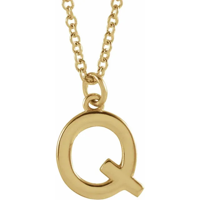 14K Yellow Gold Dangle 18" Necklace