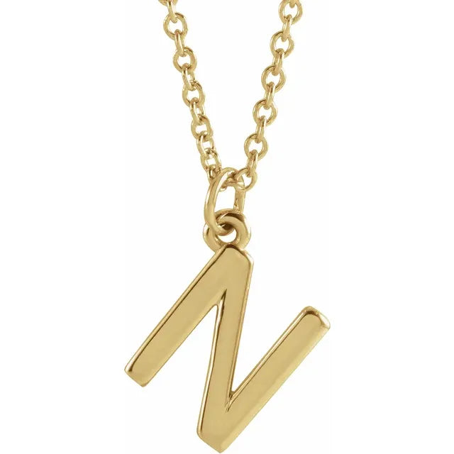 14K Yellow Gold Dangle 18" Necklace