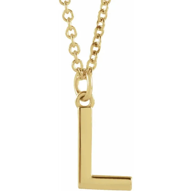 14K Yellow Gold Dangle 18" Necklace