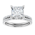 14K White Gold 7x7 mm Square - 14K White Gold Band