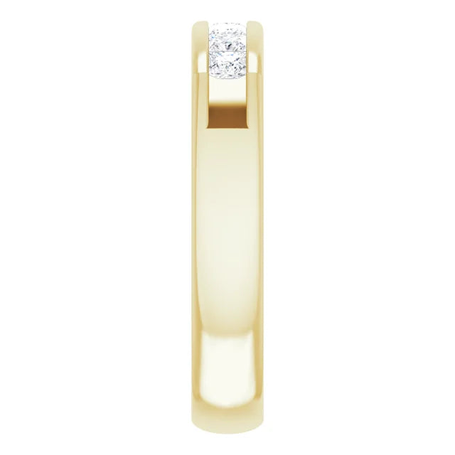 14K Yellow Gold 3/4 CTW Natural Diamond Band