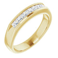14K Yellow Gold 3/4 CTW Natural Diamond Band