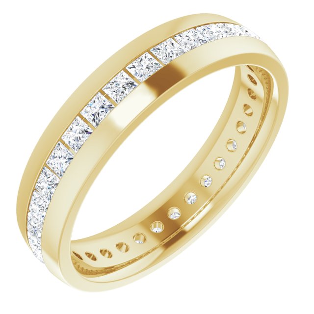 10K Yellow Gold 2x2 mm Square Band Mounting