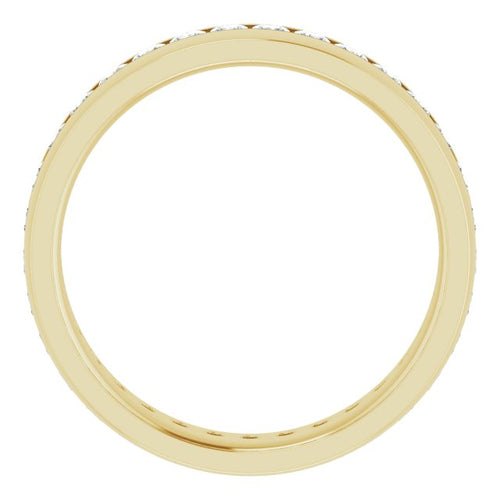 10K Yellow Gold 2x2 mm Square Band Mounting