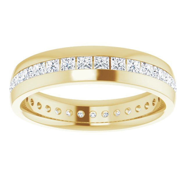 10K Yellow Gold 2x2 mm Square Band Mounting