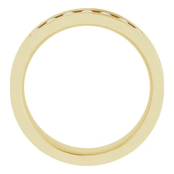 10K Yellow Gold Round Band Engagement Ring Mounting