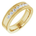 10K Yellow Gold Round Band Engagement Ring Mounting