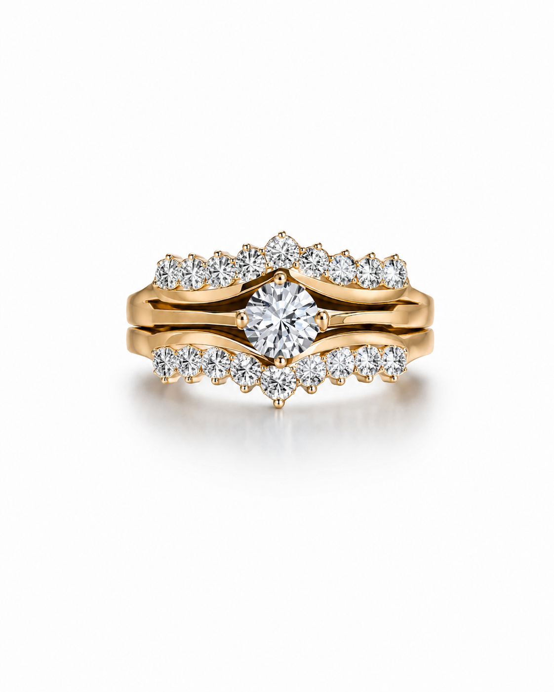 Corona Radiante – Anillos en Oro 14K