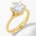 14K Yellow Gold Lab-Grown Diamond Solitaire Engagement Ring