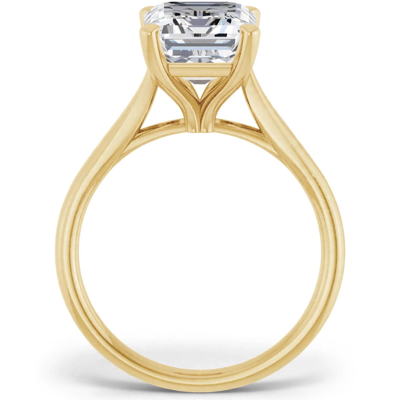 14K Yellow Gold Lab-Grown Diamond Engagement Ring
